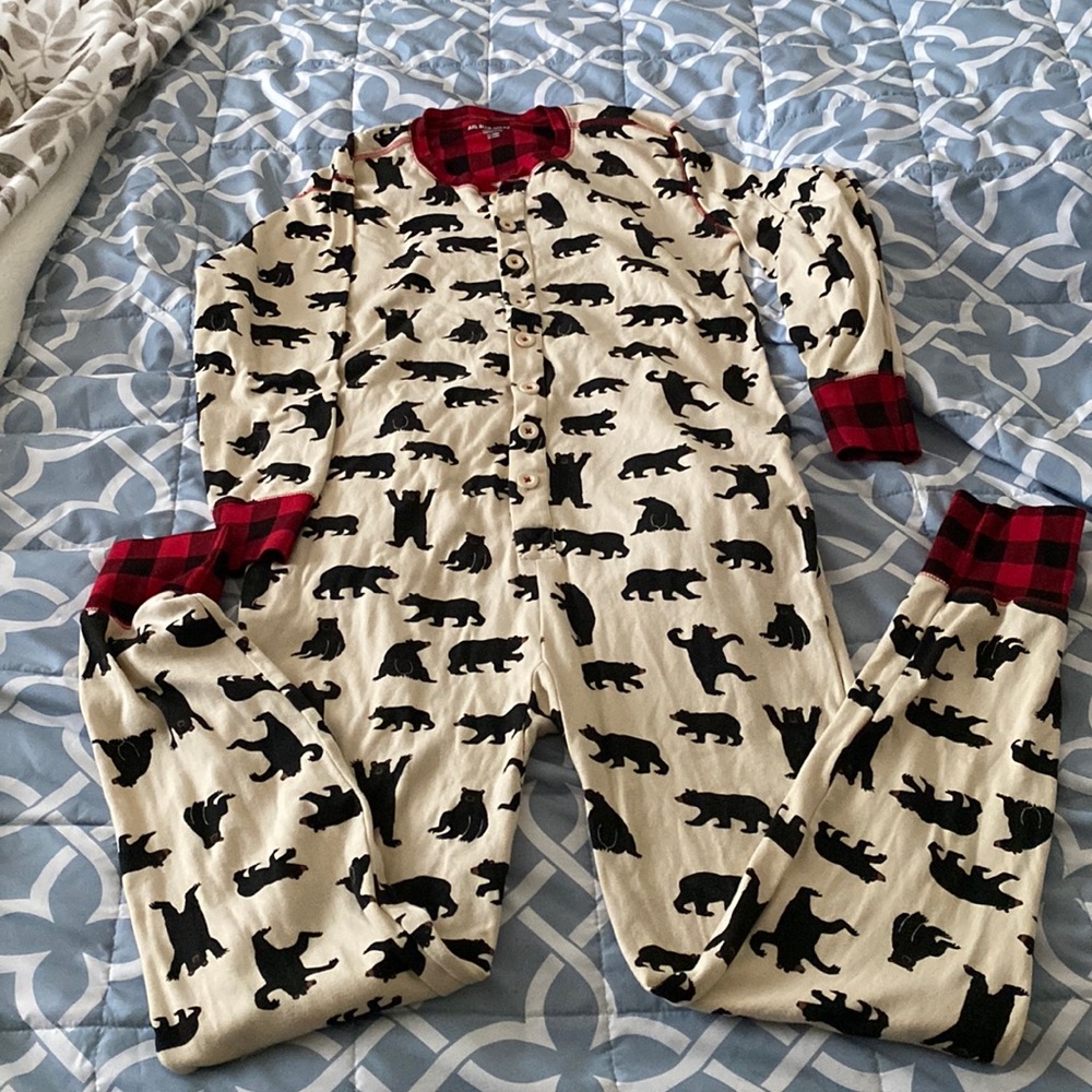 Little blue house men’s one piece pajama suit